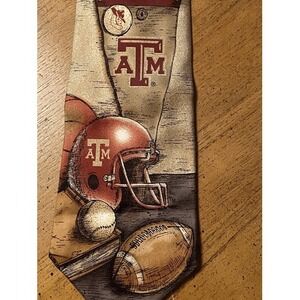ATM COLLEGE AGGIES FOOTBALL HIGH END SUIT DESIGNER NECKTIE